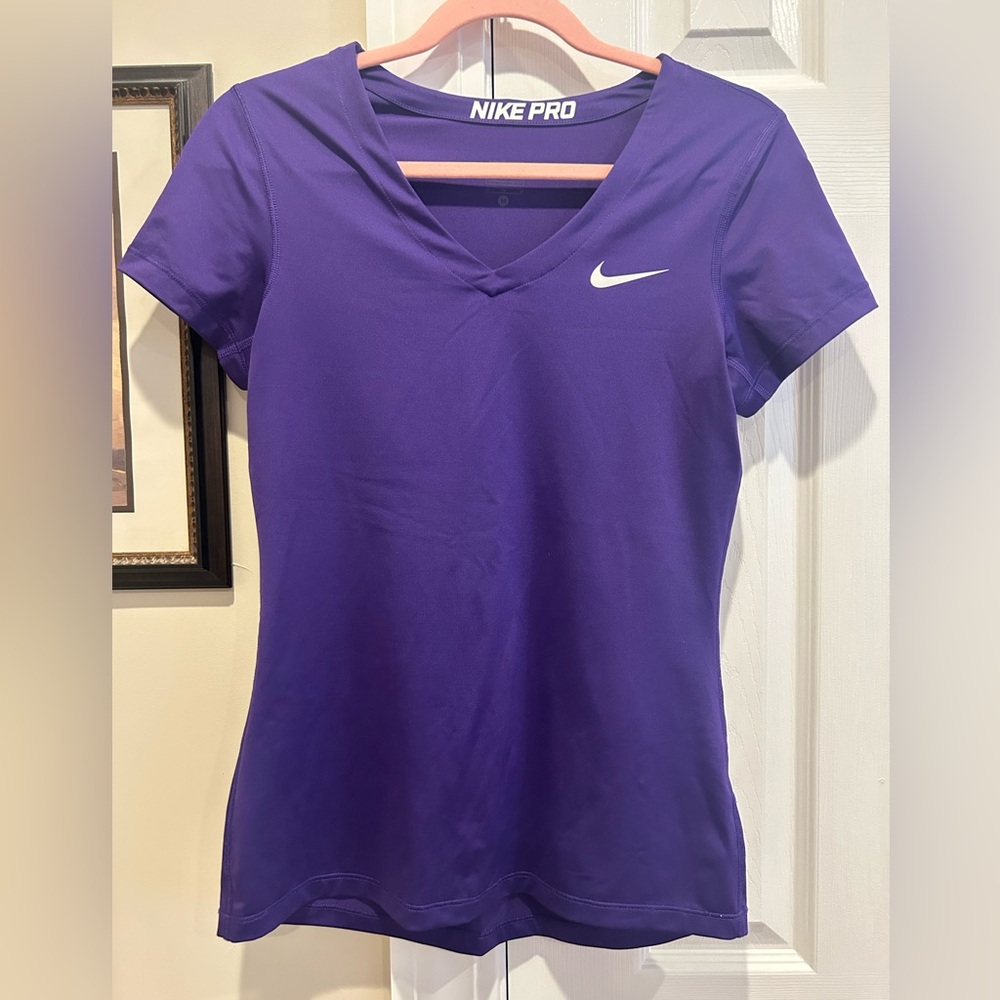 Nike Pro Dry Fit Purple Tee